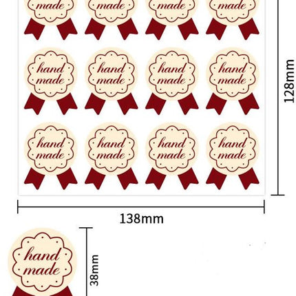 Stickers - 120 sheets - Baking stickers - Adhesive stickers for closing packaging of cakes and desserts - Decorative self-adhesive labels.