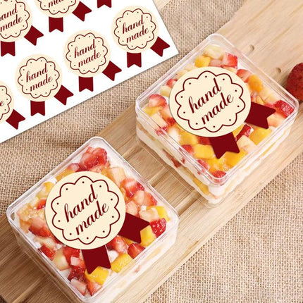 Stickers - 120 sheets - Baking stickers - Adhesive stickers for closing packaging of cakes and desserts - Decorative self-adhesive labels.