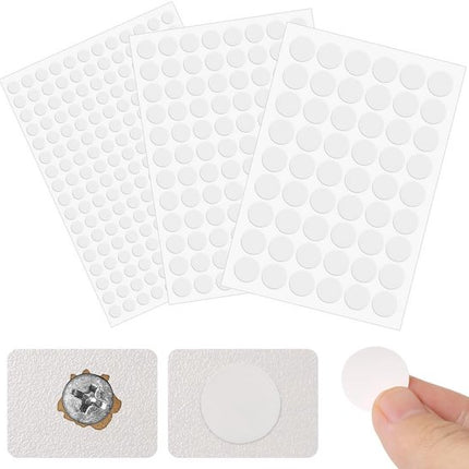 Screw Hole Stickers - 350 White Stickers - Self-adhesive screw covers - Suitable for screw holes in desks, cabinets and furniture..