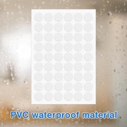 Screw Hole Stickers - 350 White Stickers - Self-adhesive screw covers - Suitable for screw holes in desks, cabinets and furniture..
