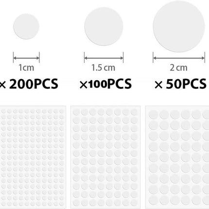 Screw Hole Stickers - 350 White Stickers - Self-adhesive screw covers - Suitable for screw holes in desks, cabinets and furniture..