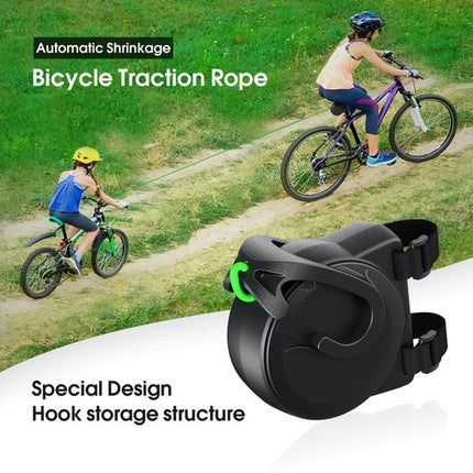 Bicycle Tow Rope - Bicycle Towing System Parent-Child Pull Rope Bicycle Accessory - Tow Rope - Up to 200 kg & 2.5 m Long - For Child and Cargo Trailers.