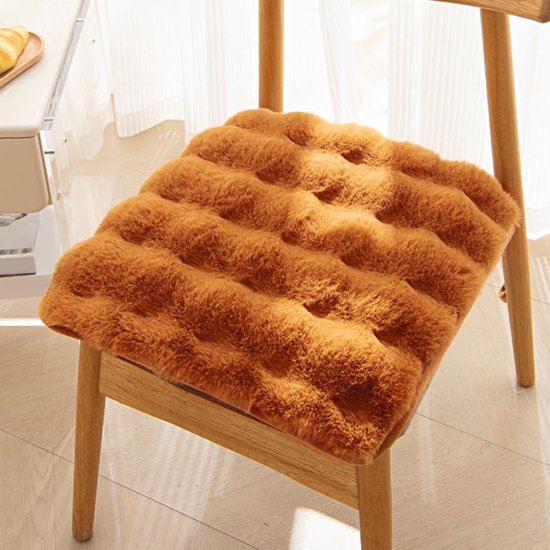 Seat cushion - Seat cushion - Living room cushion - Soft and supple chair cushion with non-slip bottom - Suitable for cars, home offices, dining rooms and kitchens (Orange, 45 x 45 cm).