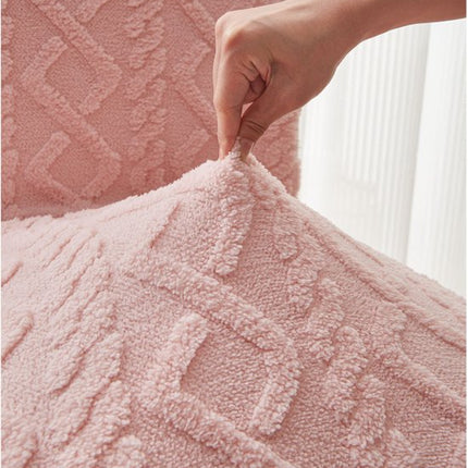 Chair Covers - Pack of 2 - Chair Covers for Home Use - Universal Model - Full Coverage Including Backrest - Stool Covers - Chair Cushions - Non-Slip and Thickened - Pink.