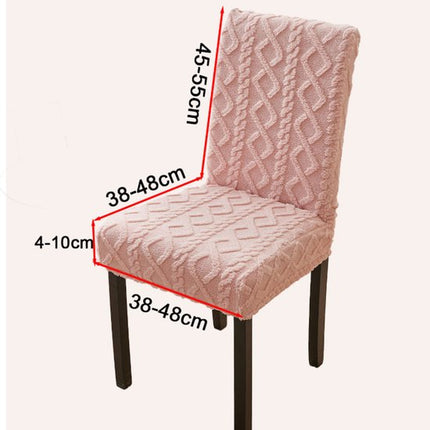Chair Covers - Pack of 2 - Chair Covers for Home Use - Universal Model - Full Coverage Including Backrest - Stool Covers - Chair Cushions - Non-Slip and Thickened - Pink.