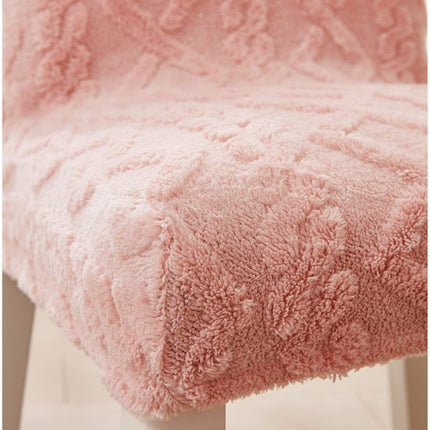 Chair Covers - Pack of 2 - Chair Covers for Home Use - Universal Model - Full Coverage Including Backrest - Stool Covers - Chair Cushions - Non-Slip and Thickened - Pink.