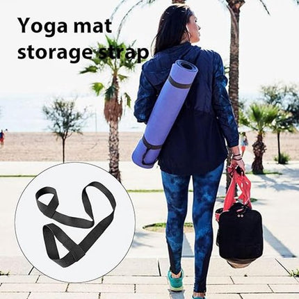 Yoga mat straps - Carrying straps for packing yoga mats - Portable shoulder straps for storing picnic mats - Elastic - Multifunctional straps.