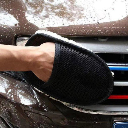 Car polishing cloth set - 2-piece set - polishing gloves - car wash gloves - car wash cloth - super strong stain removal without damaging the car paint.