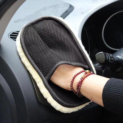 Car polishing cloth set - 2-piece set - polishing gloves - car wash gloves - car wash cloth - super strong stain removal without damaging the car paint.