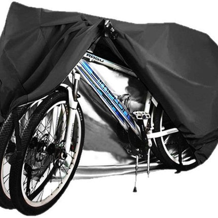 Bicycle cover - Suitable for 2 bicycles - Waterproof for outdoor use - UV protective - Bicycle cover with lock hole - Suitable for mountain bikes and electric bicycles.