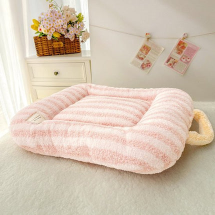 Cat Bed - Pet Mat - Soft and Warm Sleeping Mat for Cats and Small Pets, Comfortable and Cozy - Suitable for All Pets (Pink, S: 40 * 50cm).