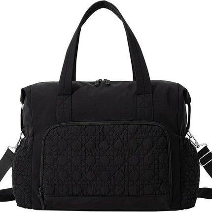 Sports Bag - Waterproof Travel Bag - 24 Liter Carry Bag - Zippered - Lightweight and Durable - Suitable for Gym, Training and Travel（Black）.