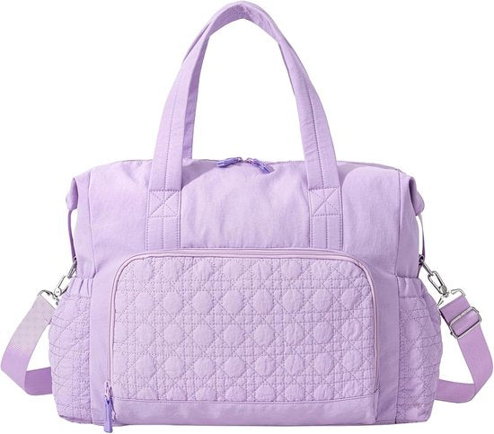 Sports Bag - Waterproof Travel Bag - 24 Liter Carry Bag - Zippered - Lightweight & Durable - Suitable for Gym, Training & Travel（Purple）.