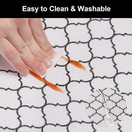 Drawer Mat - Kitchen Drawer Mat - Kitchen Cabinet Shelf Protector - Non-Adhesive, Waterproof EVA Drawer Mat, Easy to Cut to Size for Refrigerator, Cabinet or Chest of Drawers (Black, 11.8"W x 78.7"L).