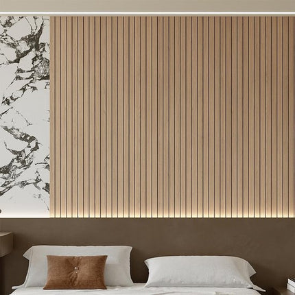 Self-adhesive 3D Wall Panel - Brown Oak Look - PVC Plank 300x40 cm for Wall & Ceiling - Soundproof.