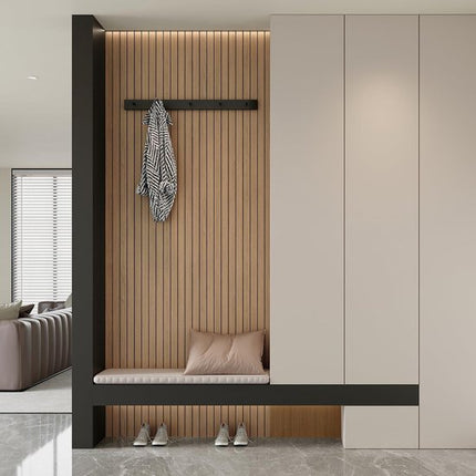 Self-adhesive 3D Wall Panel - Brown Oak Look - PVC Plank 300x40 cm for Wall & Ceiling - Soundproof.
