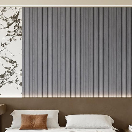Self-adhesive 3D Wall Panel - Gray Oak Look - PVC Plank 300x40 cm for Wall & Ceiling - Soundproof.