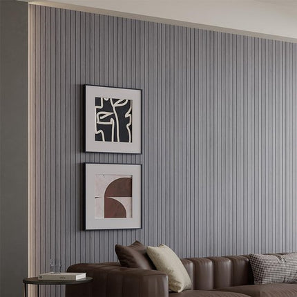 Self-adhesive 3D Wall Panel - Gray Oak Look - PVC Plank 300x40 cm for Wall & Ceiling - Soundproof.