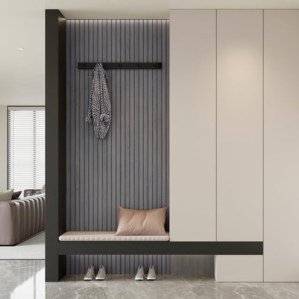 Self-adhesive 3D Wall Panel - Gray Oak Look - PVC Plank 300x40 cm for Wall & Ceiling - Soundproof.