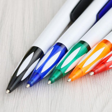 5-Pack Football Ballpoint Pens - Retractable & Non-Slip Grip - 1.0mm Black Ink for Smooth Writing.