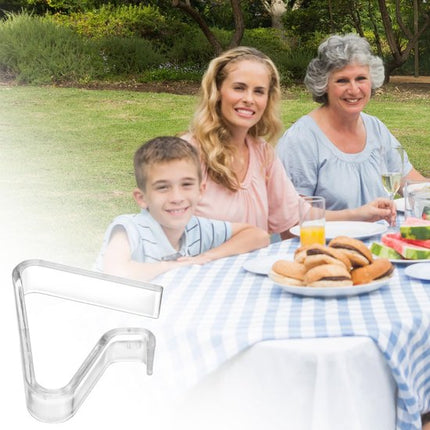 Tablecloth Clips - 48 Pieces - Tablecloth Clips - Transparent Tablecloth Clips - Windproof Tablecloth Clips - Suitable for Weddings.