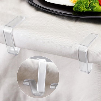 Tablecloth Clips - Pack of 24 - Transparent Tablecloth Clips - Windproof Tablecloth Clips - Suitable for Weddings and Parties.