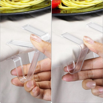 Tablecloth Clips - Pack of 24 - Transparent Tablecloth Clips - Windproof Tablecloth Clips - Suitable for Weddings and Parties.