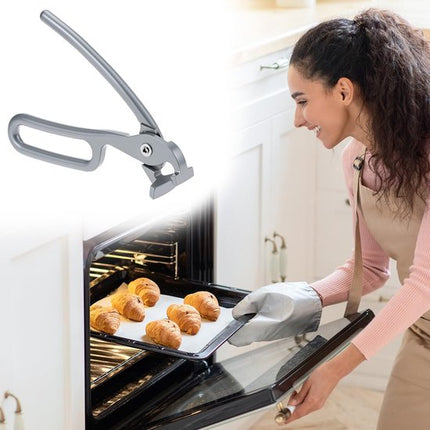 Heat-resistant tongs - Baking tongs - Non-slip plate tongs - Steam tongs - Heat-resistant tongs - Pizza pan tongs - Multifunctional heat-protecting oven tongs - Robust pan tongs made of cast aluminum.