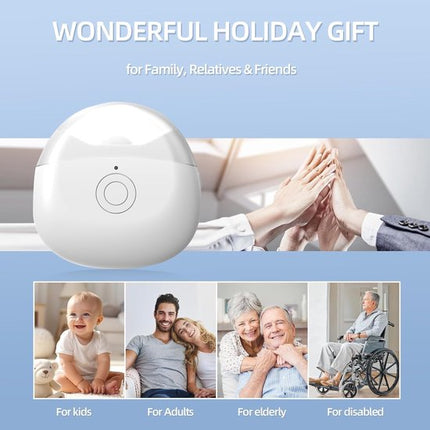 Electric nail clipper - Automatic nail clipper - Safe nail clipper with wireless charging - With LED light and collection container for nail debris - Suitable for children, adults and seniors.