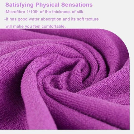 Yoga towel - Yoga towel - Yoga towel - Moisture-regulating and non-slip - Yoga towel - Quick-drying yoga mat fabric - Breathable yoga mat with mesh storage bag - Suitable for hot yoga, pilates and fitness - Purple.