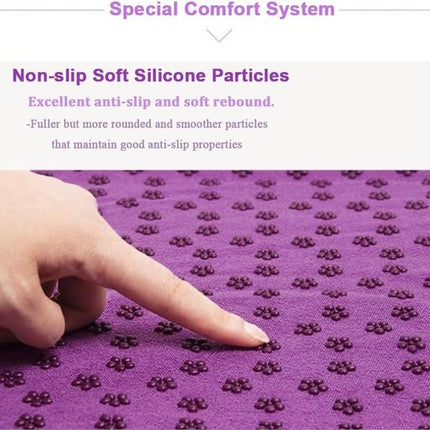 Yoga towel - Yoga towel - Yoga towel - Moisture-regulating and non-slip - Yoga towel - Quick-drying yoga mat fabric - Breathable yoga mat with mesh storage bag - Suitable for hot yoga, pilates and fitness - Purple.
