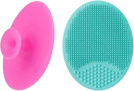 Facial Cleansing Brush - 2 Pieces - Facial Cleansing Brush - Silicone Facial Massage Brush - Suitable for washing hair, showering and cleaning the face.