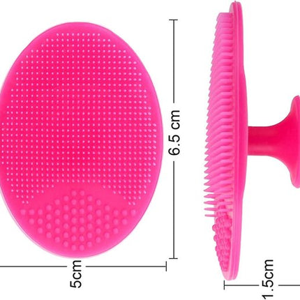 Facial Cleansing Brush - 2 Pieces - Facial Cleansing Brush - Silicone Facial Massage Brush - Suitable for washing hair, showering and cleaning the face.