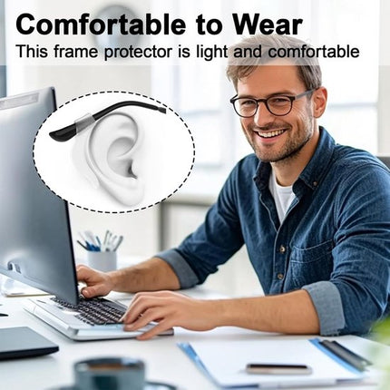 Earplugs for glasses - 32 pieces - Silicone earhooks - Behind-the-ear glasses clips - Non-slip, drop-resistant silicone earhooks for glasses, sunglasses and reading glasses.