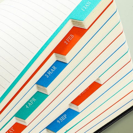 Agenda 2026 adults - Planner - Journal - Organizer - Business - Texture - PU material - A5 format - Vegetable.