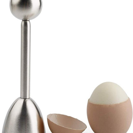 Egg Shell Cracker - Stainless Steel Manual Cutter for Perfect Cuts - Suitable for Soft- and Hard-Boiled Eggs.