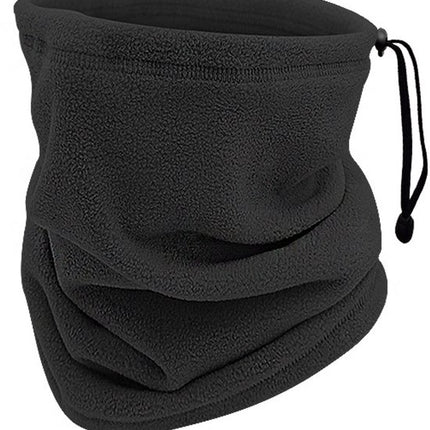 Winter Neck Warmer – Warm Ski Scarf and Face Covering against Cold and Wind – Comfortable and Thermal, Ideal for Skiing, Cycling and Outdoor Activities (Black).