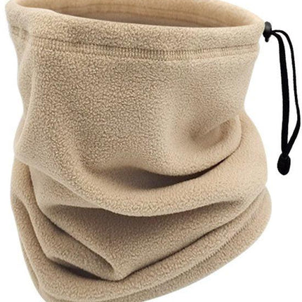 Winter Neck Warmer – Warm Ski Scarf and Face Covering against Cold and Wind – Comfortable and Thermal, Ideal for Skiing, Cycling and Outdoor Activities (Khaki).