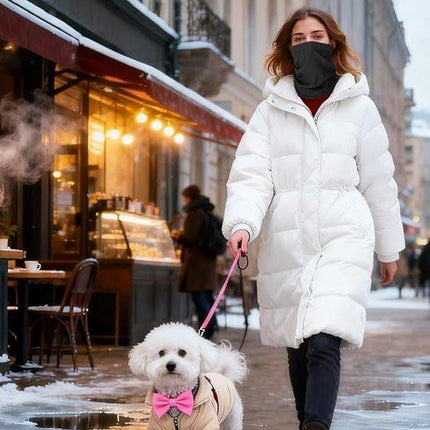 Winter Neck Warmer – Warm Ski Scarf and Face Covering against Cold and Wind – Comfortable and Thermal, Ideal for Skiing, Cycling and Outdoor Activities (Khaki).