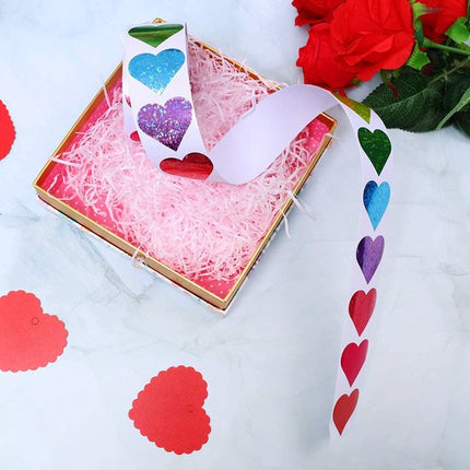 500 Heart Stickers – Valentine's Day Decoration – Heart-shaped Wall Stickers – Sticker Accessories for Birthdays, Parties and Special Occasions.