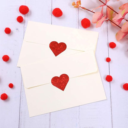 500 Heart Stickers – Valentine's Day Decoration – Heart-shaped Wall Stickers – Sticker Accessories for Birthdays, Parties and Special Occasions.