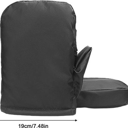 Motorcycle handlebar gloves - riding gloves - PU leather motorcycle handlebar gloves - winter motorcycle gloves - warm gloves - electric scooter gloves - daily commuting gloves for men and women.