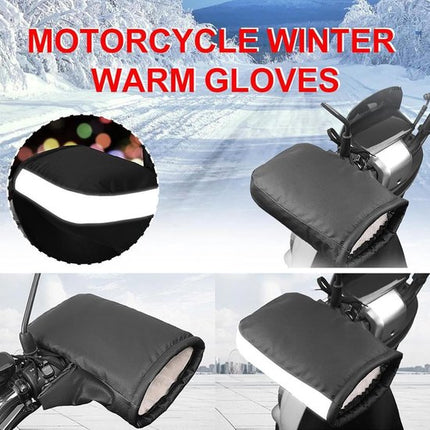 Motorcycle handlebar gloves - riding gloves - PU leather motorcycle handlebar gloves - winter motorcycle gloves - warm gloves - electric scooter gloves - daily commuting gloves for men and women.