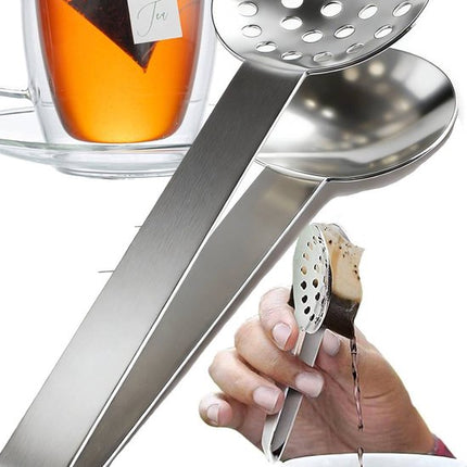 Tea tongs - lemon tongs - tea tongs - multifunctional ice cube and candy tongs - stainless steel tea tongs and pressing tool - an essential gift for tea lovers..