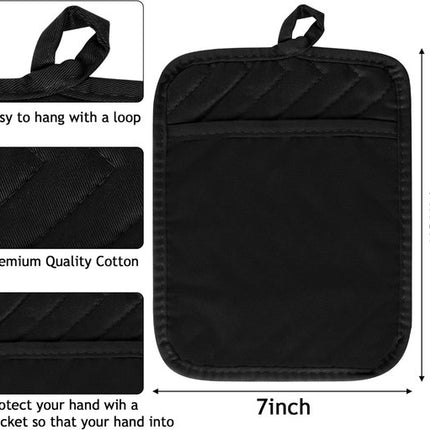Heat Insulating Mat Set (4 pcs) - Placemats - Coasters - Thick Heat Insulating Gloves - Kitchen Tools for Baking.