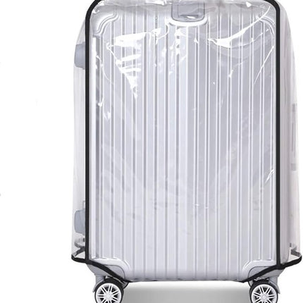 Luggage Cover - Transparent PVC Material - Waterproof and Scratch Resistant - Semi-transparent Luggage Cover - Suitable for Business Travel and Daily Use - 22.