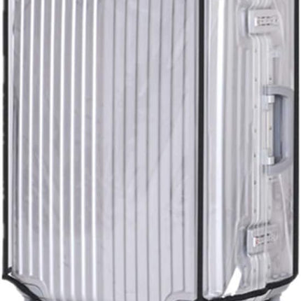 Luggage Cover - Transparent PVC Material - Waterproof and Scratch Resistant - Semi-transparent Luggage Cover - Suitable for Business Travel and Daily Use - 24.