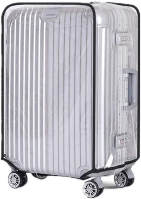 Luggage Cover - Transparent PVC Material - Waterproof and Scratch Resistant - Semi-transparent Luggage Cover - Suitable for Business Travel and Daily Use - 24.