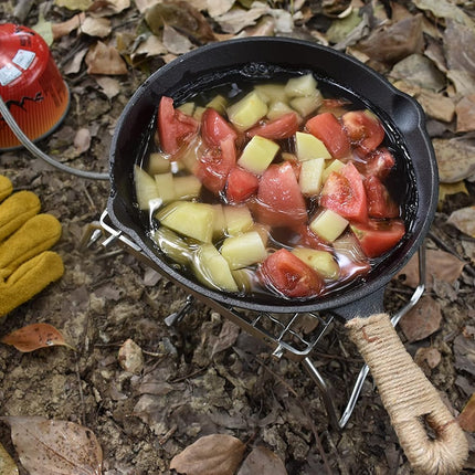 Folding Camping Grill - Stainless Steel 304 Cooking Grate with Folding Legs - Portable Charcoal and Cooking Stand - Lightweight BBQ Rack for Camping, Hiking and Backpacking.