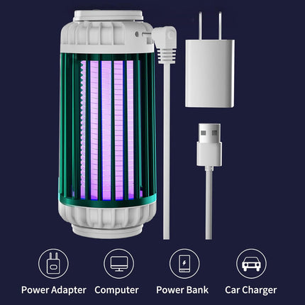USB Mosquito Killer – Wall & Desk Lamp with Night Light Function – Electric Mosquito Lamp for Home, Bedroom, Outdoors and Camping.